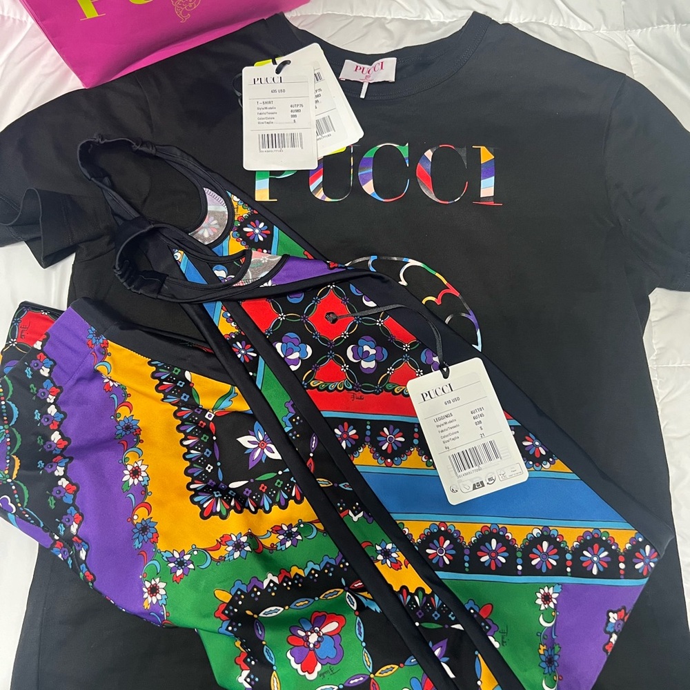 PUCCI SET TOP & LEGGINGS